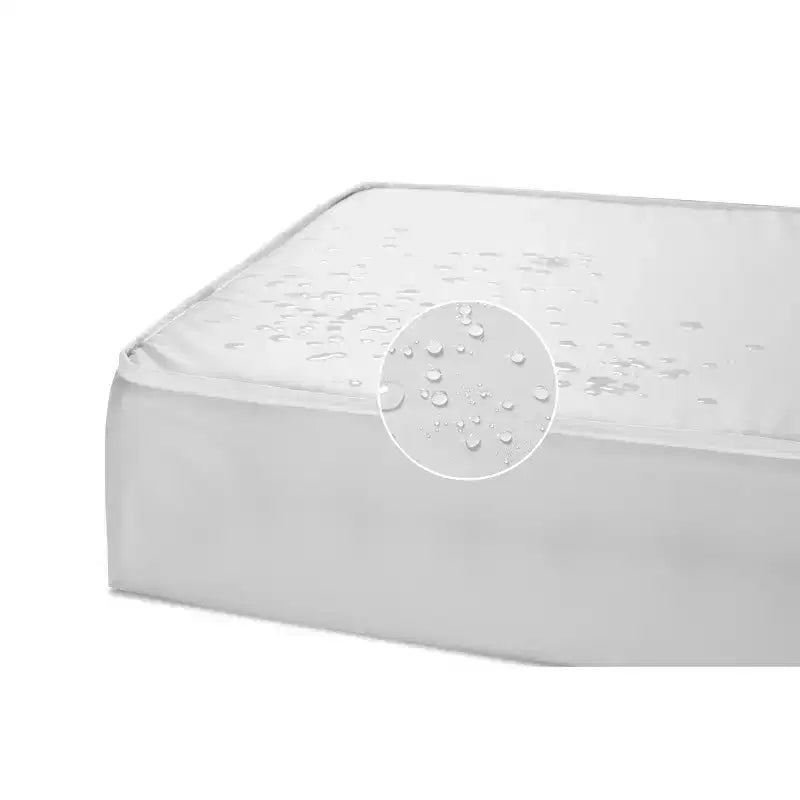 Materasso per mini culla a molle interno bianco e rigido, fodera impermeabile, per 1 (37,5" x 24")