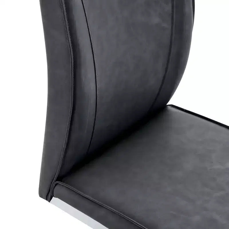 Sedie da pranzo Arch in similpelle – Nero / Grigio scuro / Grigio chiaro / Bianco – Set da 2 / 4 / 6 / 8