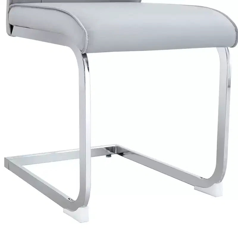 Sedie da pranzo Arch in similpelle – Nero / Grigio scuro / Grigio chiaro / Bianco – Set da 2 / 4 / 6 / 8