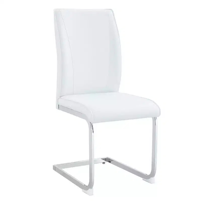 Sedie da pranzo Arch in similpelle – Nero / Grigio scuro / Grigio chiaro / Bianco – Set da 2 / 4 / 6 / 8