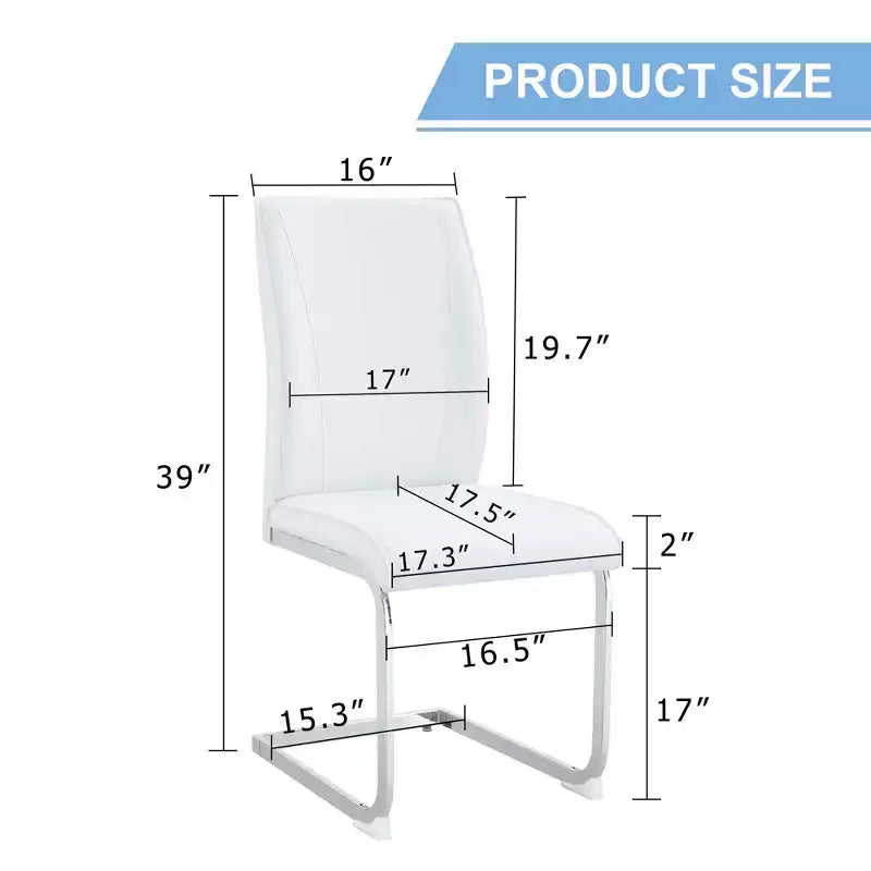 Sedie da pranzo Arch in similpelle – Nero / Grigio scuro / Grigio chiaro / Bianco – Set da 2 / 4 / 6 / 8
