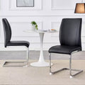 Sedie da pranzo Arch in similpelle – Nero / Grigio scuro / Grigio chiaro / Bianco – Set da 2 / 4 / 6 / 8