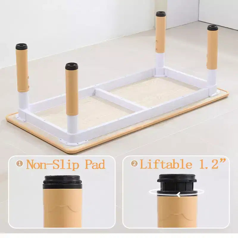 Set 7 pezzi tavolo e sedie per bambini, verde bianco e legno massello, altezza regolabile, per bambini dai 2 ai 10 anni, per 1-4 bambini