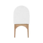 Sedia da Pranzo in Tessuto Bouclé Nero/Crema – Stile Art Déco, 1 Posto