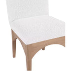 Sedia da Pranzo in Tessuto Bouclé Nero/Crema – Stile Art Déco, 1 Posto
