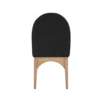 Sedia da Pranzo in Tessuto Bouclé Nero/Crema – Stile Art Déco, 1 Posto