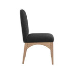 Sedia da Pranzo in Tessuto Bouclé Nero/Crema – Stile Art Déco, 1 Posto