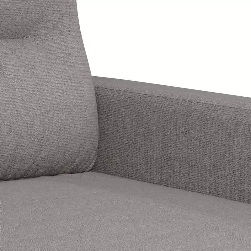 Poltrona rivestita in tessuto grigio chiaro, schienale con cuscino, 1 posto