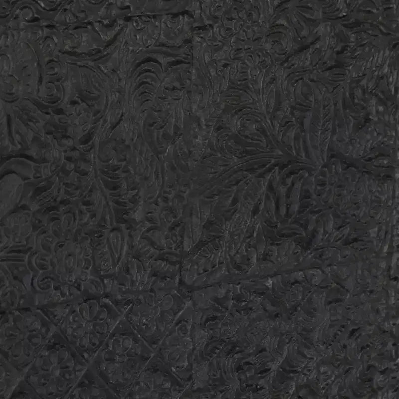 Mobile TV Industriale Nero – Legno Massello di Mango e Acciaio, 2 Ante Scorrevoli, Adatto per TV fino a 39"