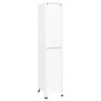 Armadietto Portascarpe in Acciaio Bianco a 6 Ante, H 180 cm – per 1–6 Utenti