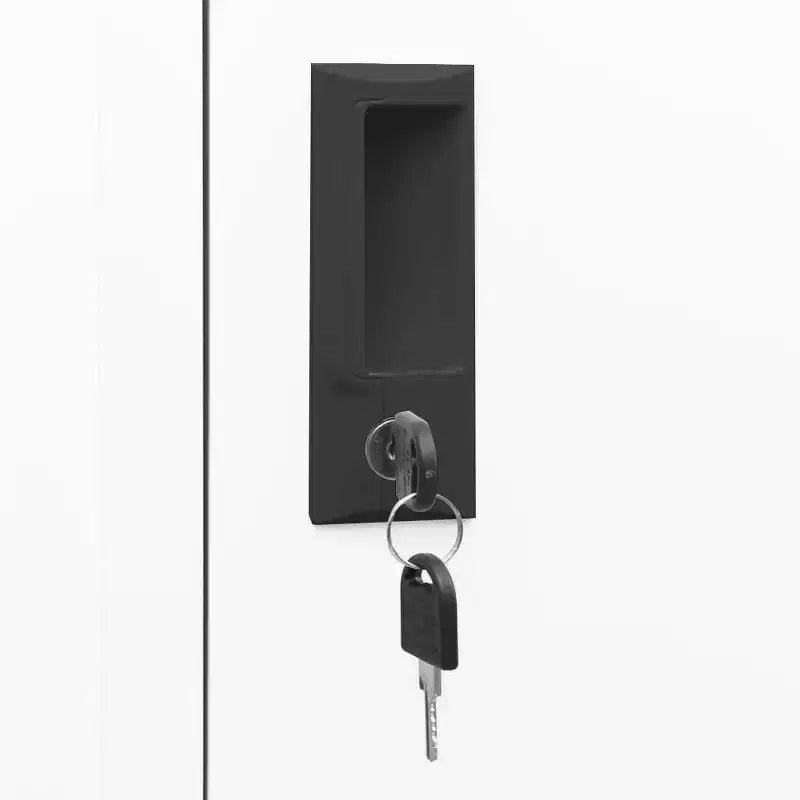 Armadietto Portascarpe in Acciaio Bianco a 6 Ante, H 180 cm – per 1–6 Utenti