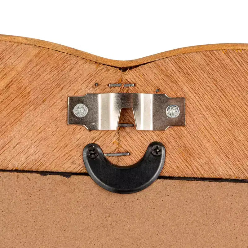 Specchio da Parete Rotondo in Rattan Naturale Marrone con Bordo Festonato, Singolo