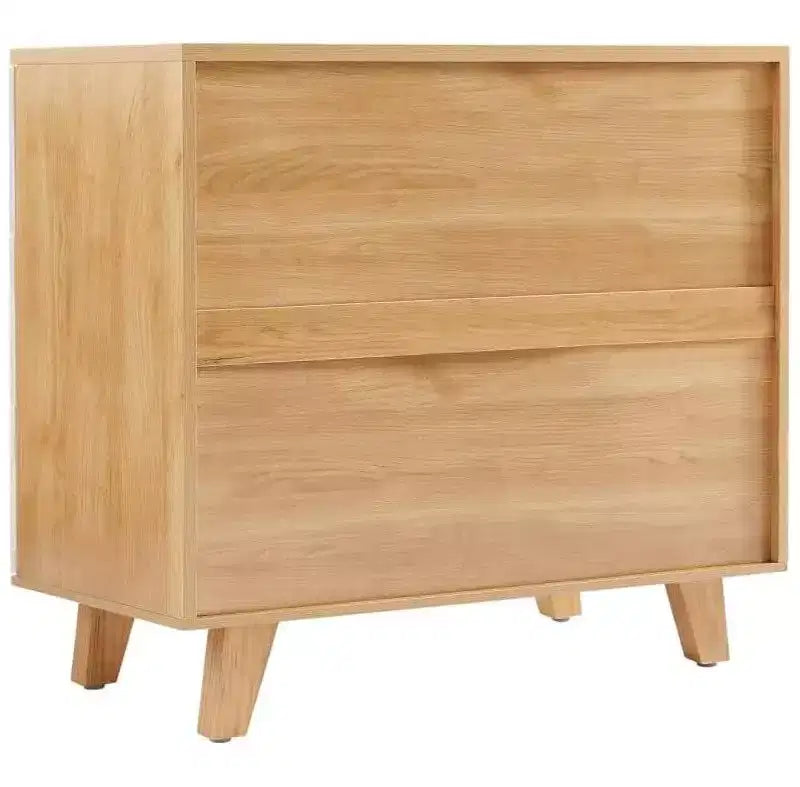 Credenza bianca a 6 cassetti, buffet moderno per 1-2 utenti, 119 cm di larghezza