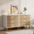 Comò a 3 cassetti – Verde / Naturale / Rosa / Bianco, Legno Moderno, Singolo