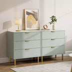 Comò a 3 cassetti – Verde / Naturale / Rosa / Bianco, Legno Moderno, Singolo