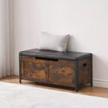 Lift-Top Storage Bench - Entryway Shoe Storage with Safety Hinges & Multi-Functional Design