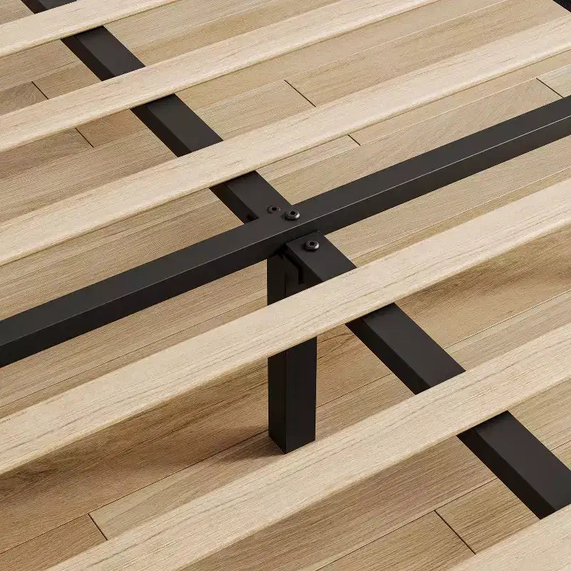 Struttura letto imbottita in lino grigio scuro/bianco sporco – Testiera regolabile, per una piazza/una piazza e mezza, 1 persona