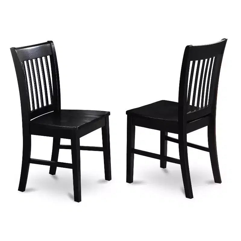 Set da pranzo rettangolare nero, 6 posti, 7 pezzi