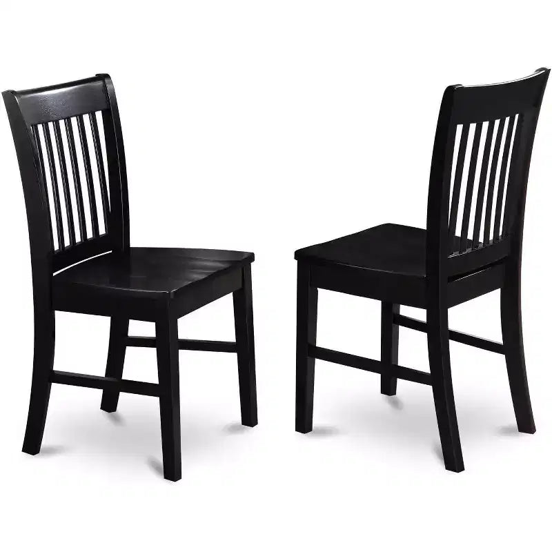 Set da pranzo rettangolare nero, 6 posti, 7 pezzi