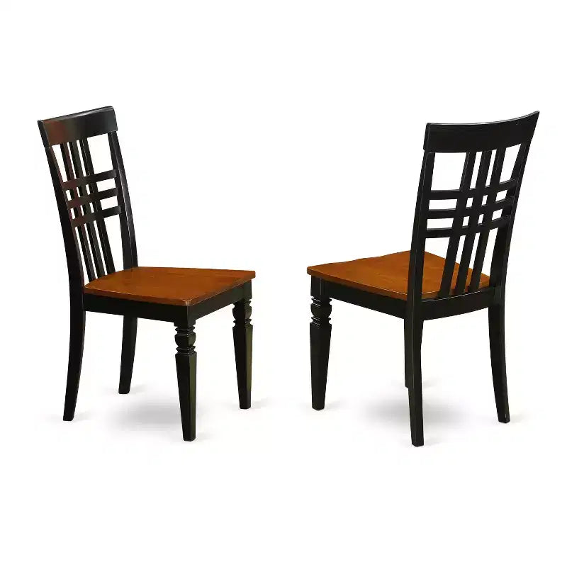 Set tavolo da pranzo ovale da 6 posti in latticello e ciliegio