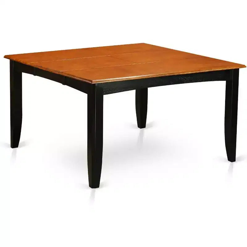 Set da pranzo quadrato Black & Cherry di 9 pezzi, 8 posti a sedere