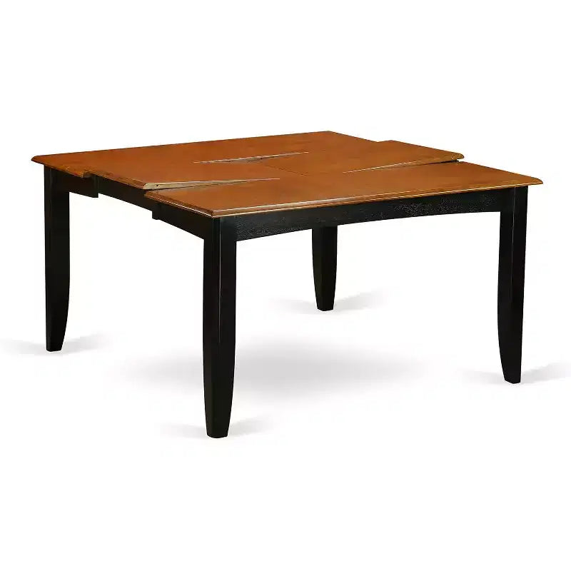 Set da pranzo quadrato Black & Cherry di 9 pezzi, 8 posti a sedere
