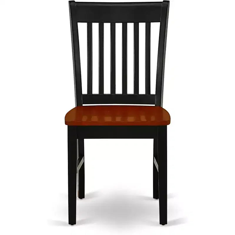 Set da pranzo quadrato Black & Cherry di 9 pezzi, 8 posti a sedere