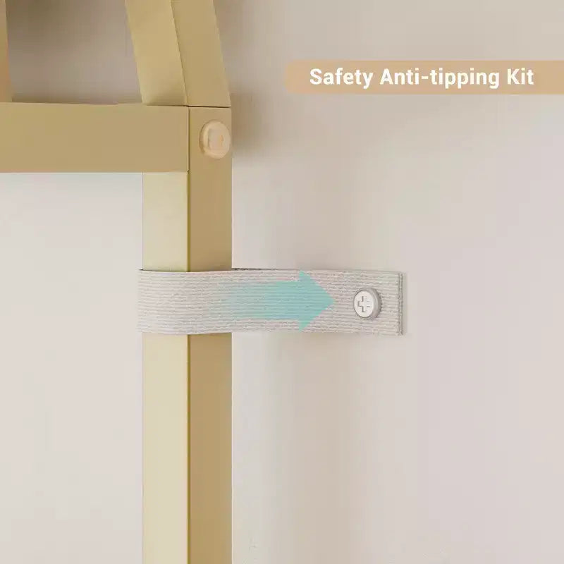 Libreria geometrica ad arco a 6 ripiani marrone/oro+bianco, legno e metallo, 15,8 kg/ripiano
