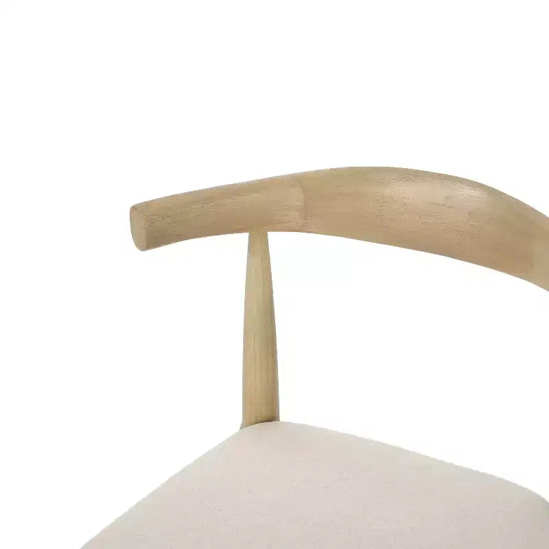 Set da pranzo rotondo allungabile da 5 pezzi color beige/avorio, frassino chiaro, 4 posti a sedere