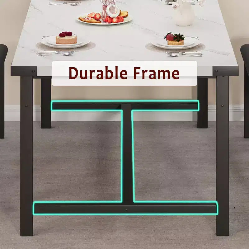 Set tavolo da pranzo allungabile nero/grigio/bianco con 2 panche imbottite, 4-6 posti