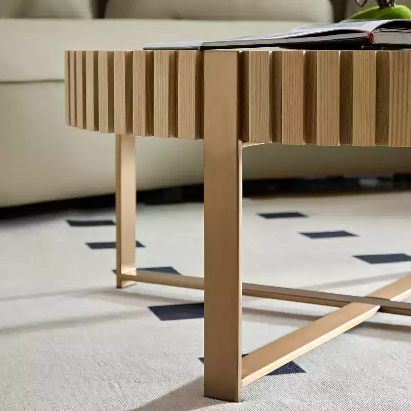 Tavolino rotondo beige, base incrociata, 80 cm, monouso