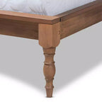 Struttura letto a piattaforma in legno di frassino e noce – Matrimoniale francese / Matrimoniale / King