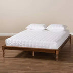 Struttura letto a piattaforma in legno di frassino e noce – Matrimoniale francese / Matrimoniale / King